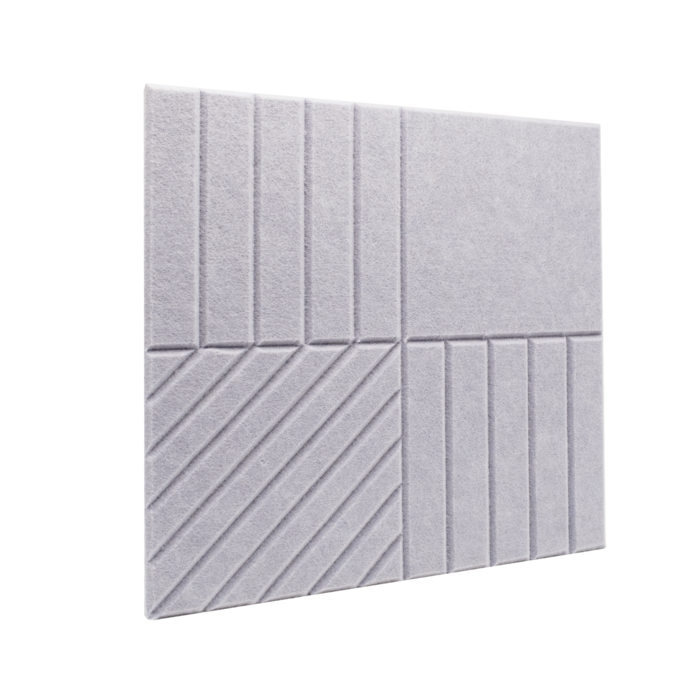 Curved lines acoustic panel